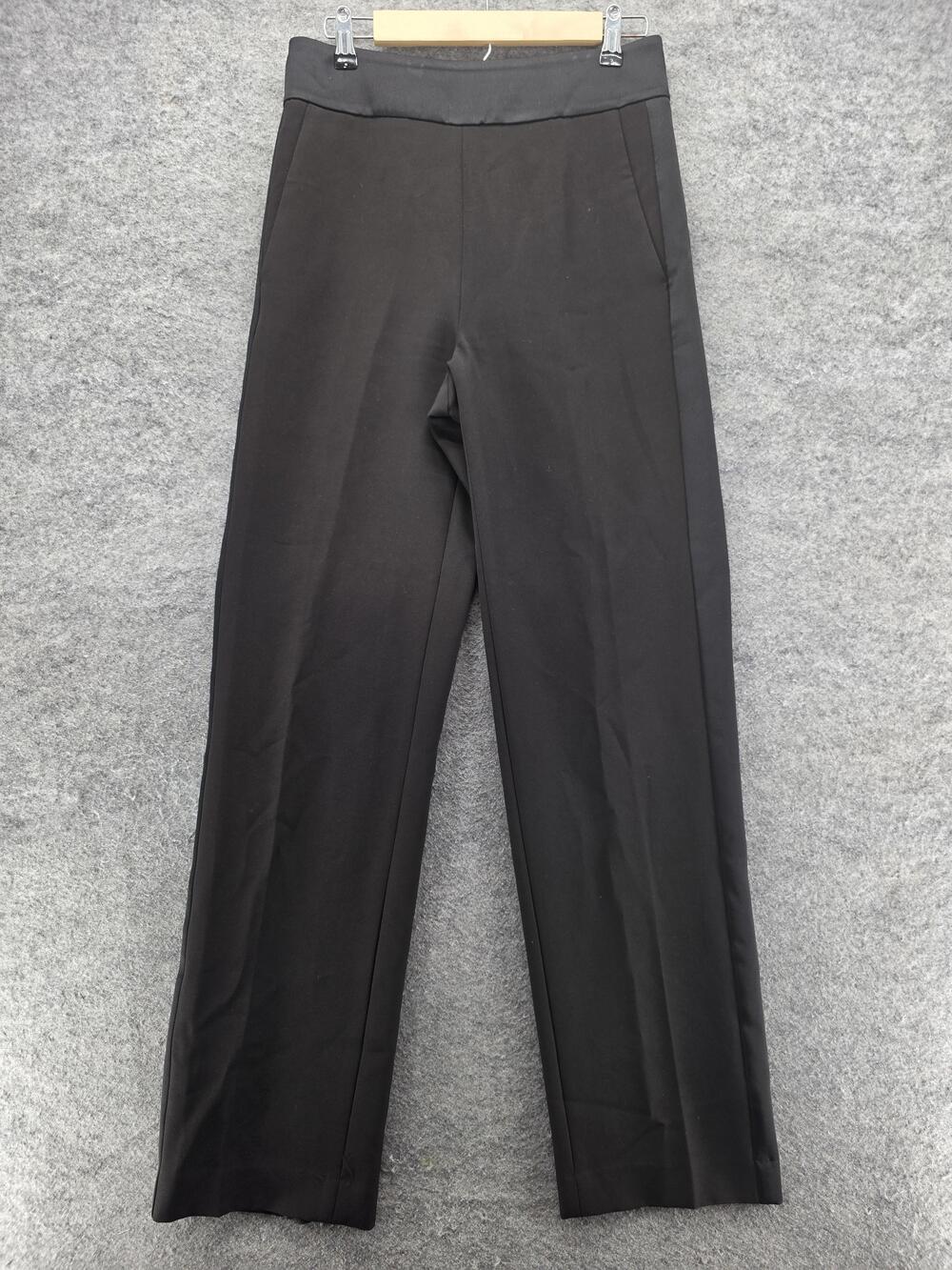 Ann Taylor Pants Womens 4 Black Straight Leg Stretch Dress Work Office Career